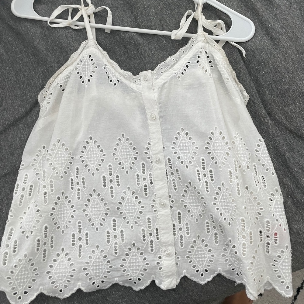 White lace blouse